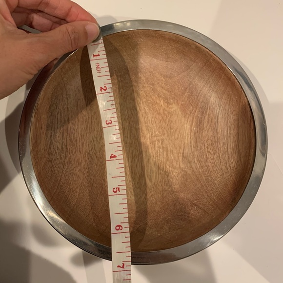 Other - Wood chrome med catchall bowl cost plus